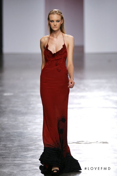 Caroline Trentini featured in  the Samuel Cirnansck fashion show for Spring/Summer 2006