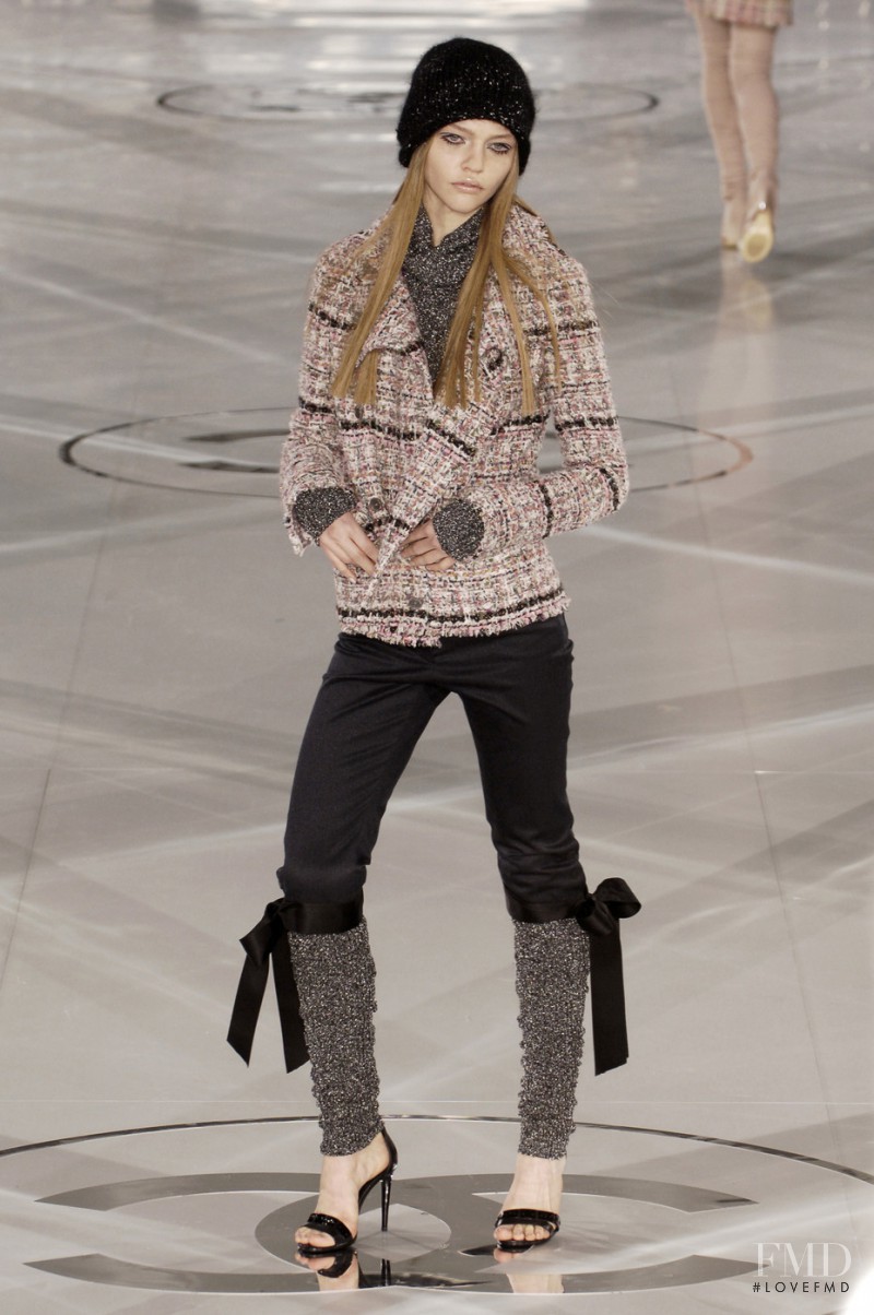 Sasha Pivovarova featured in  the Chanel fashion show for Autumn/Winter 2005
