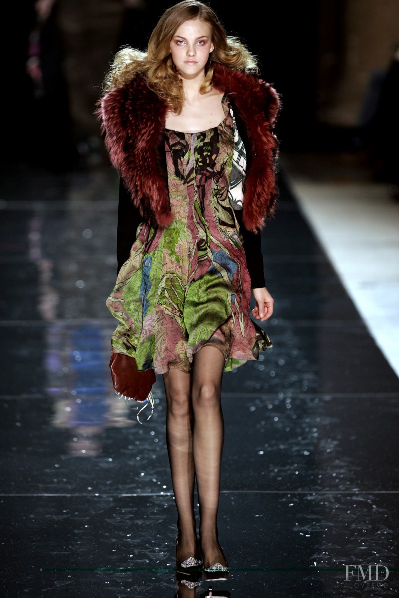 Caroline Trentini featured in  the Christian Lacroix fashion show for Autumn/Winter 2005