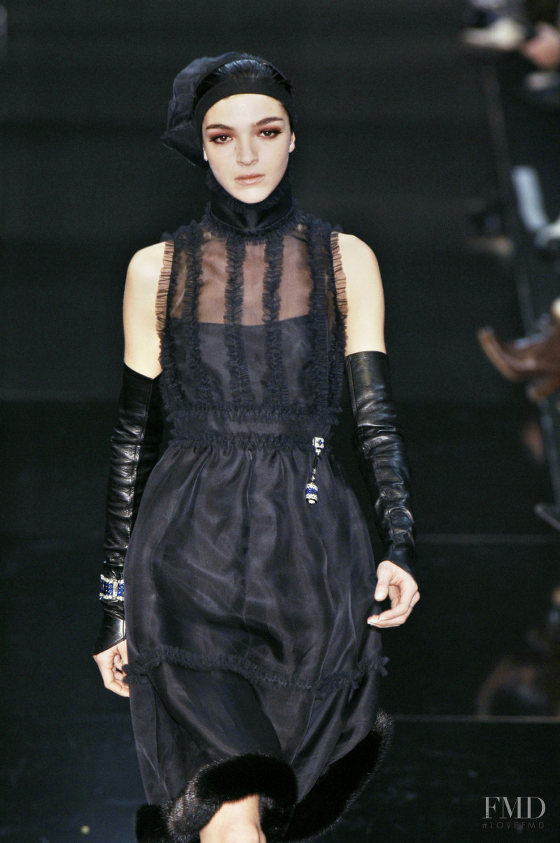 Mariacarla Boscono featured in  the Lagerfeld Gallery fashion show for Autumn/Winter 2005