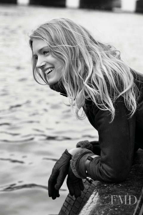 Lily Donaldson featured in  the BOSS Orange advertisement for Autumn/Winter 2011