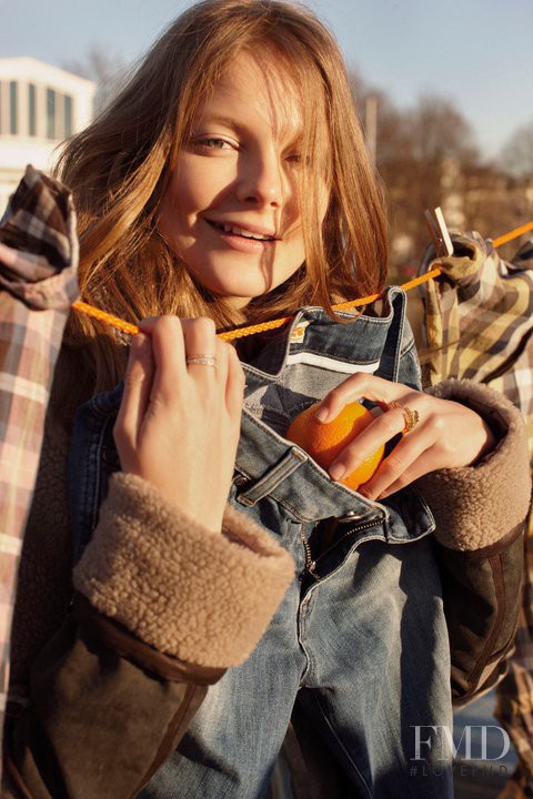 Eniko Mihalik featured in  the BOSS Orange advertisement for Autumn/Winter 2011