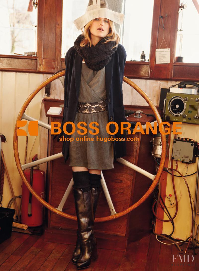 Dree Hemingway featured in  the BOSS Orange advertisement for Autumn/Winter 2011