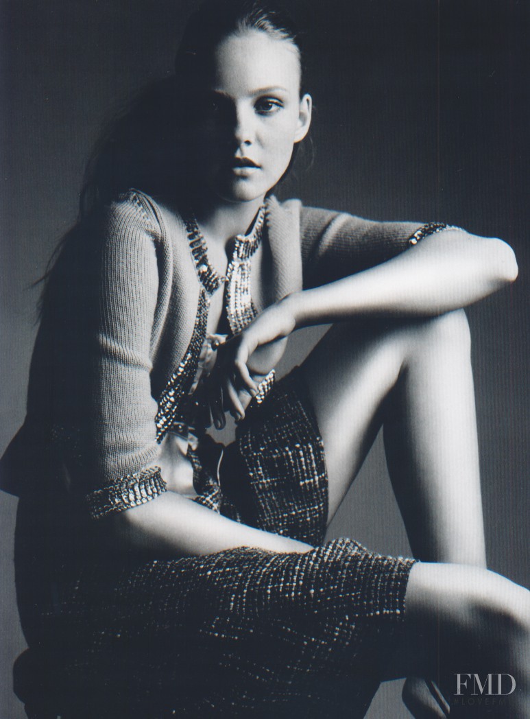 Caroline Trentini featured in  the Perry Ellis advertisement for Autumn/Winter 2004