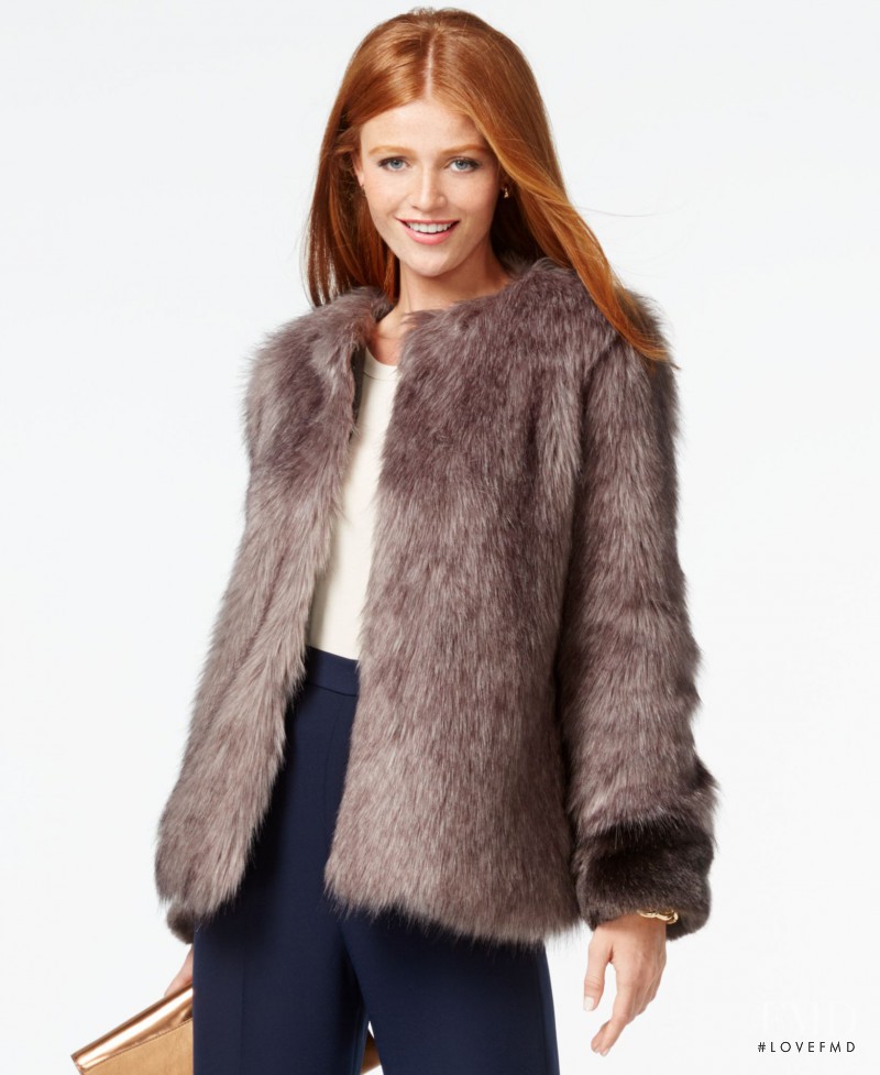 Cintia Dicker featured in  the Macy\'s catalogue for Winter 2015