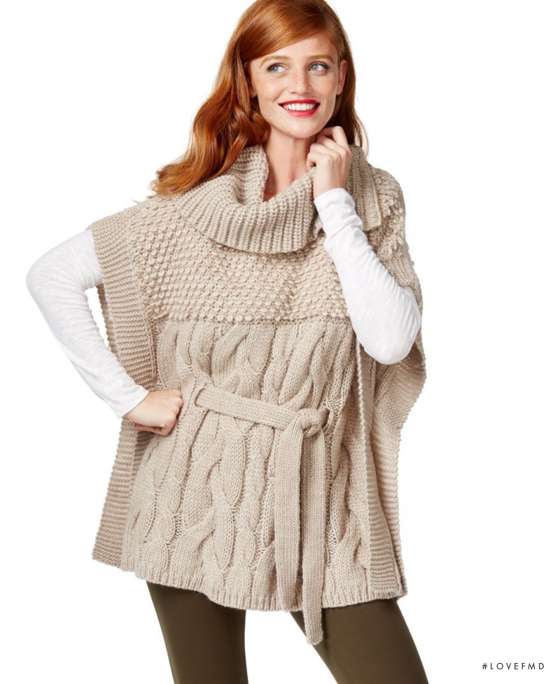 Cintia Dicker featured in  the Macy\'s catalogue for Winter 2015