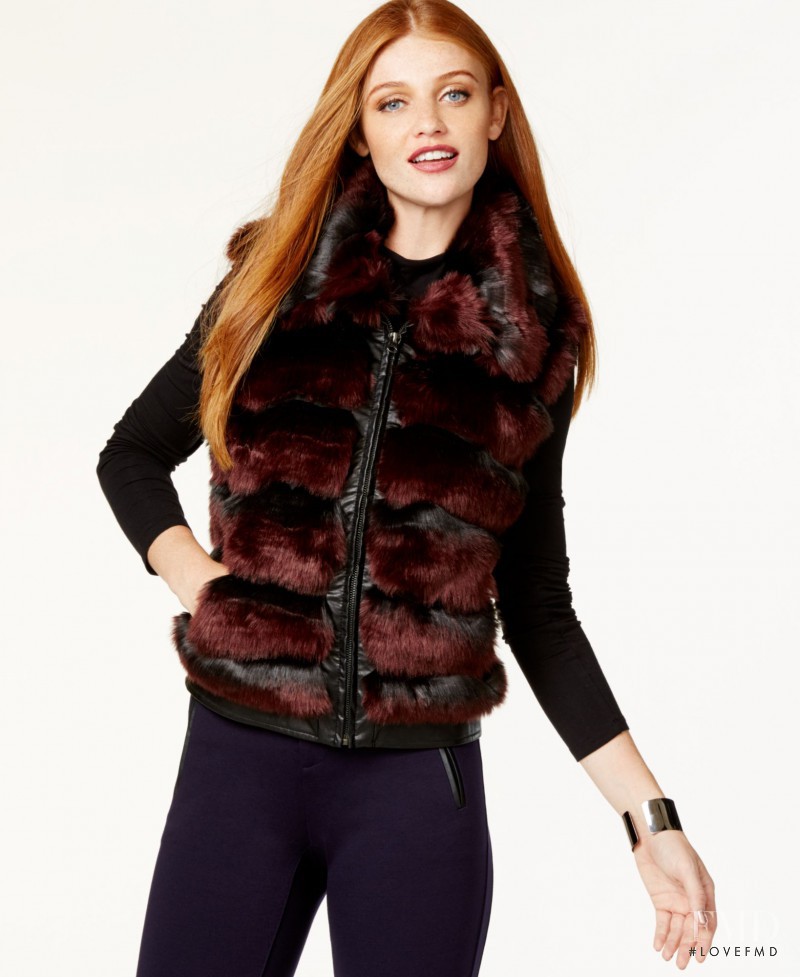 Cintia Dicker featured in  the Macy\'s catalogue for Winter 2015