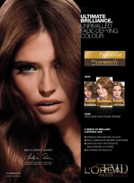 Bianca Balti featured in  the L\'Oreal Paris Féria advertisement for Spring/Summer 2012