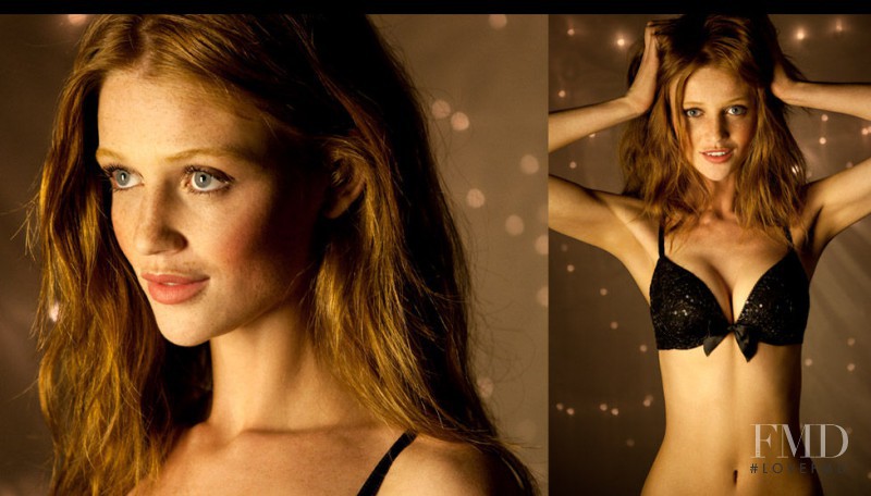 Cintia Dicker featured in  the Aerie catalogue for Holiday 2011