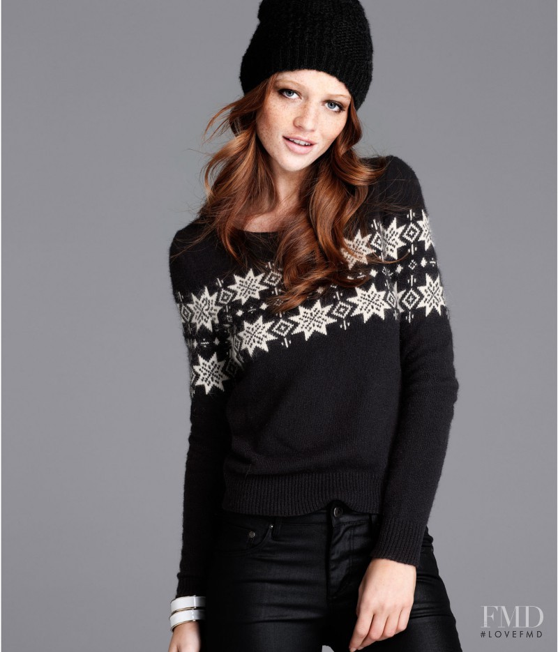 Cintia Dicker featured in  the H&M catalogue for Winter 2011