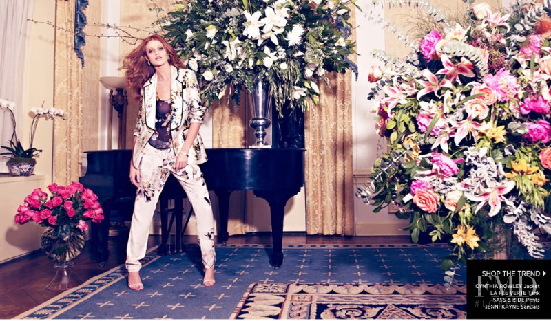 Cintia Dicker featured in  the Shopbop Wild Flowers lookbook for Spring/Summer 2012