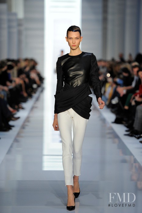 Karlie Kloss featured in  the HUGO fashion show for Autumn/Winter 2012