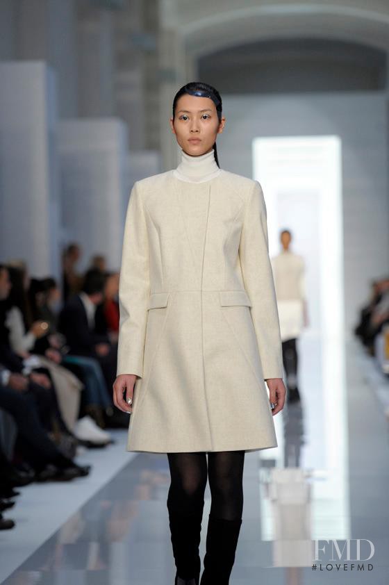 Liu Wen featured in  the HUGO fashion show for Autumn/Winter 2012