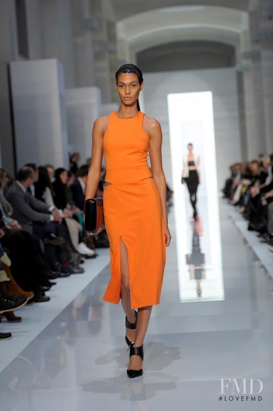 Joan Smalls featured in  the HUGO fashion show for Autumn/Winter 2012