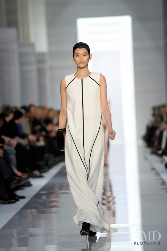 Ming Xi featured in  the HUGO fashion show for Autumn/Winter 2012