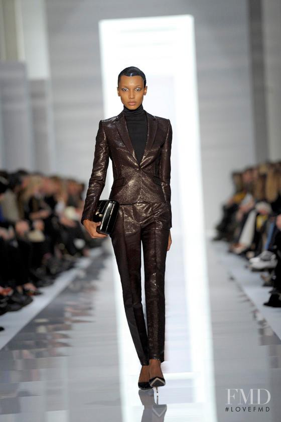 Jasmine Tookes featured in  the HUGO fashion show for Autumn/Winter 2012