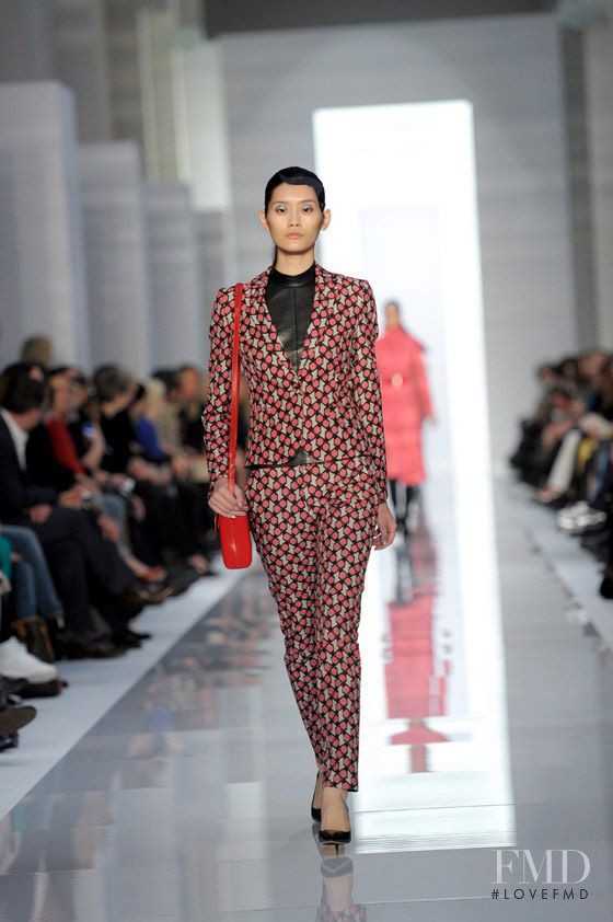 Ming Xi featured in  the HUGO fashion show for Autumn/Winter 2012