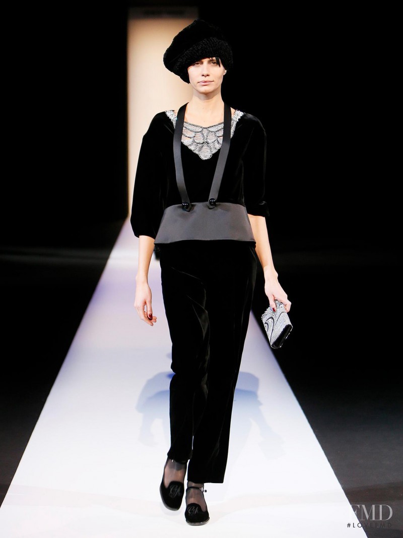 Phenelope Wulff featured in  the Giorgio Armani fashion show for Autumn/Winter 2013