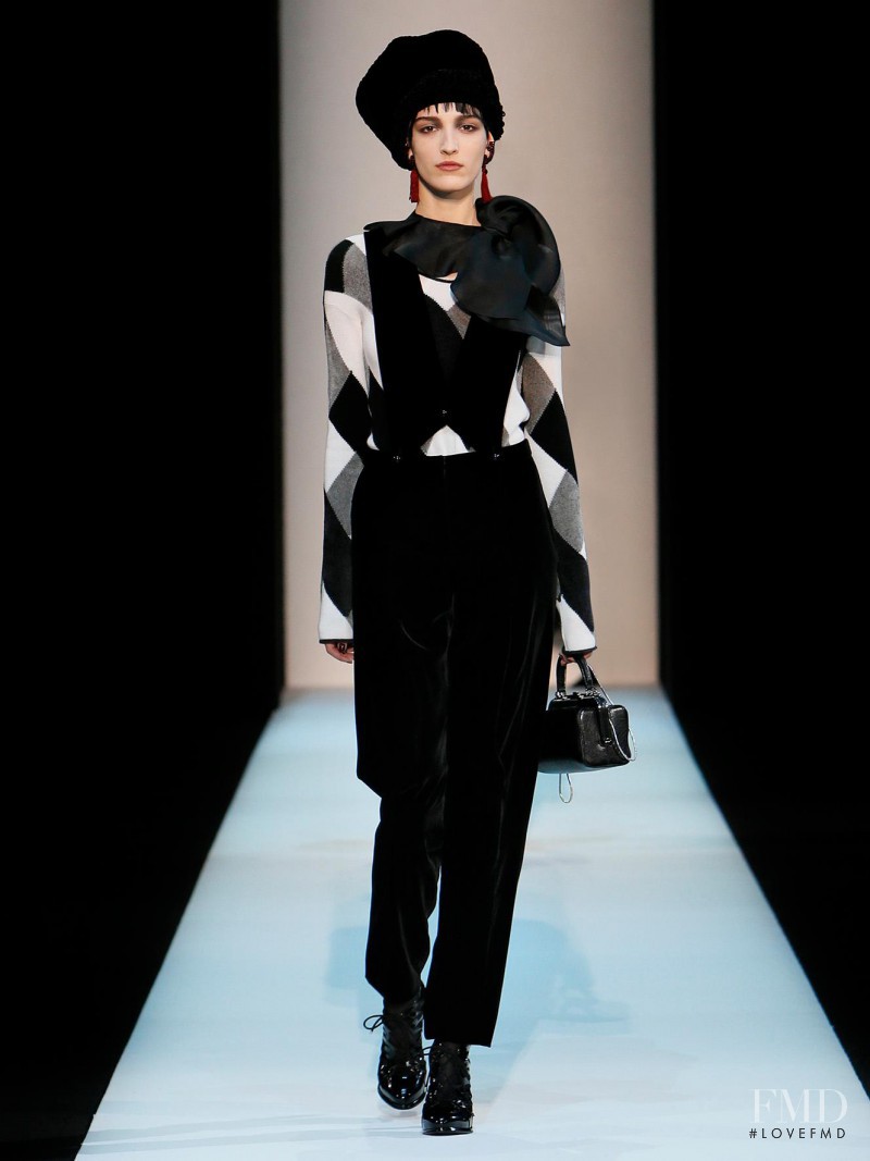 Lula Osterdahl featured in  the Giorgio Armani fashion show for Autumn/Winter 2013