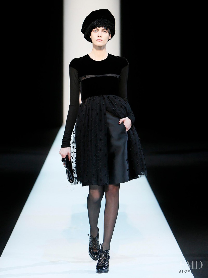 Patrycja Gardygajlo featured in  the Giorgio Armani fashion show for Autumn/Winter 2013