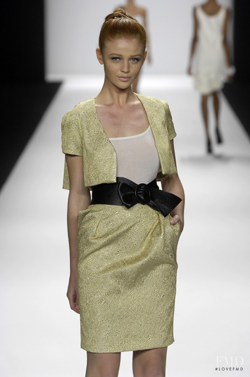 Cintia Dicker featured in  the Carmen Marc Valvo fashion show for Spring/Summer 2007
