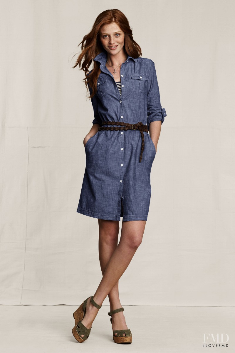 Cintia Dicker featured in  the Lands\'End catalogue for Spring 2011