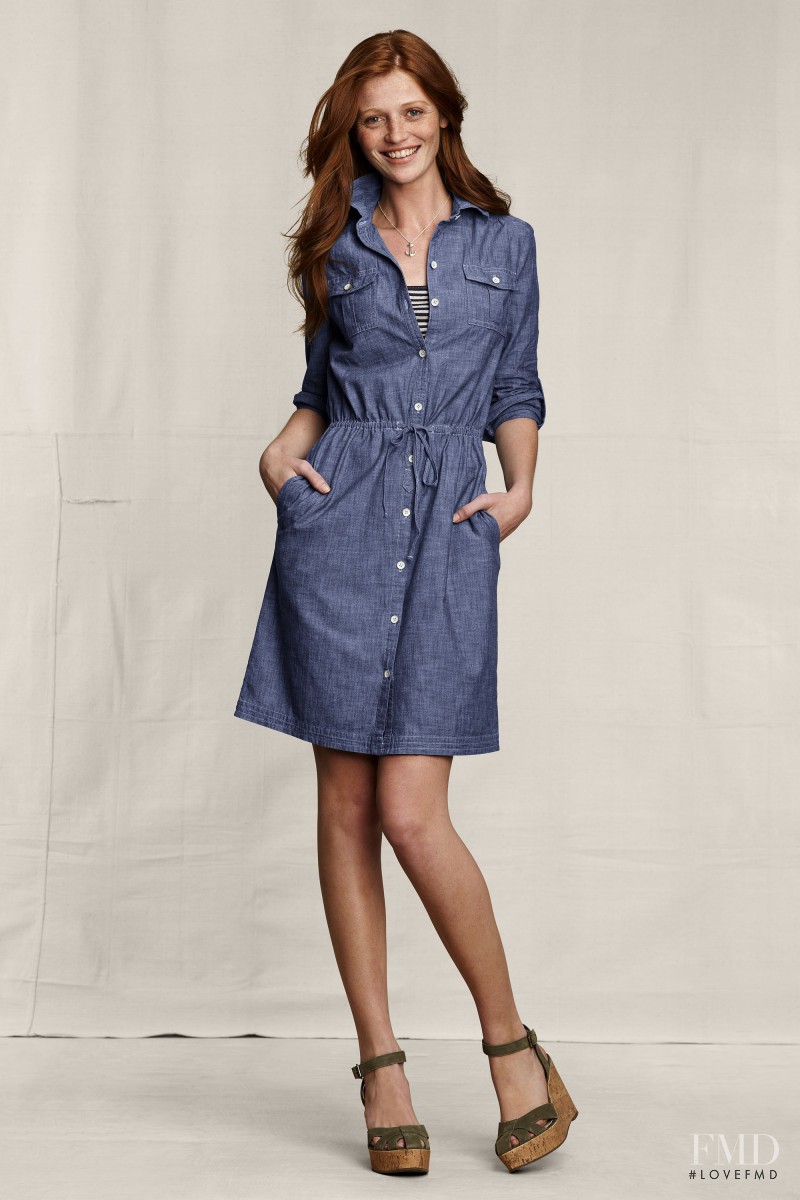 Cintia Dicker featured in  the Lands\'End catalogue for Spring 2011