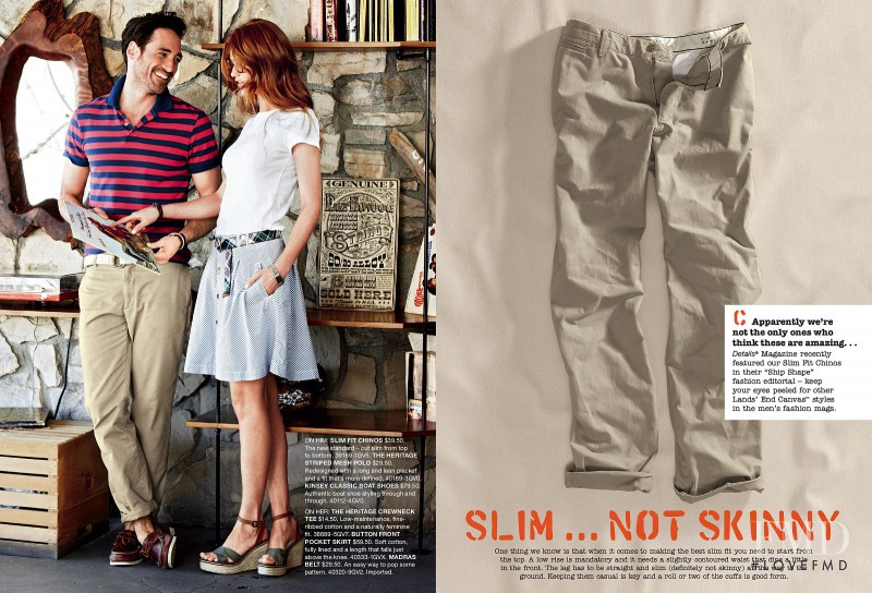 Cintia Dicker featured in  the Lands\'End catalogue for Summer 2011