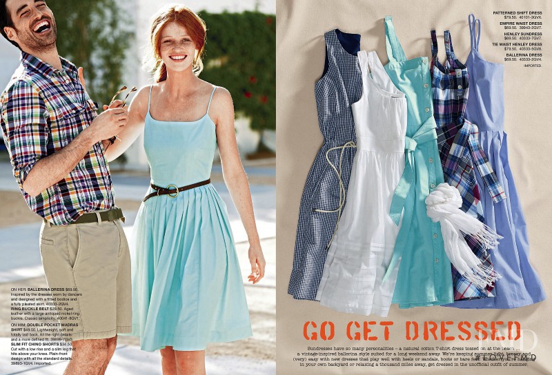 Cintia Dicker featured in  the Lands\'End catalogue for Summer 2011