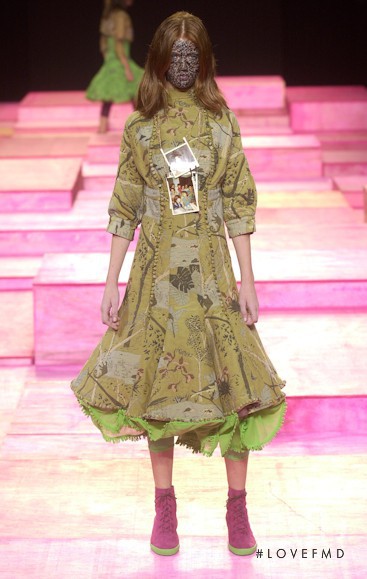 Cintia Dicker featured in  the Alexandre Herchcovitch fashion show for Autumn/Winter 2003