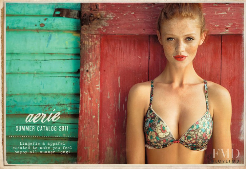 Cintia Dicker featured in  the Aerie catalogue for Summer 2011