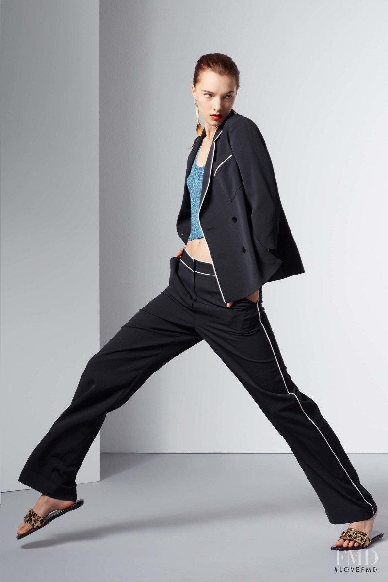 Irina Liss featured in  the Tibi fashion show for Resort 2017