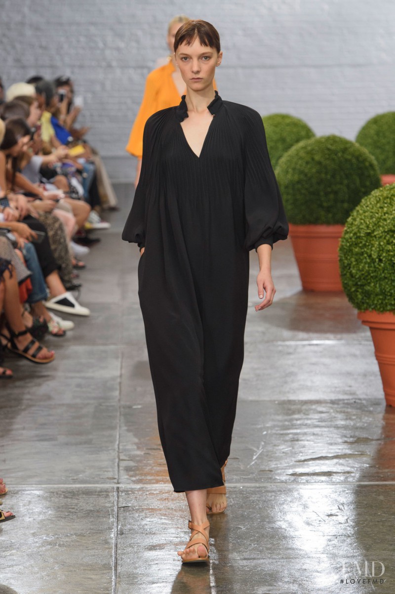 Irina Liss featured in  the Tibi fashion show for Spring/Summer 2017