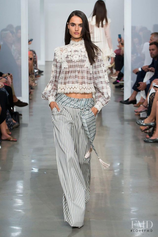 Blanca Padilla featured in  the Zimmermann fashion show for Spring/Summer 2017