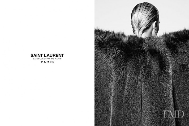 Cara Delevingne featured in  the Saint Laurent La Collection de Paris advertisement for Autumn/Winter 2016