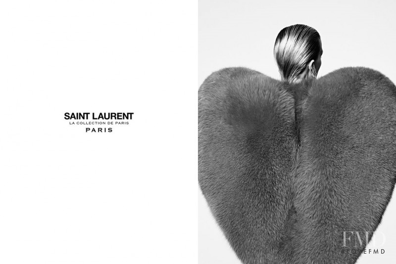 Cara Delevingne featured in  the Saint Laurent La Collection de Paris advertisement for Autumn/Winter 2016
