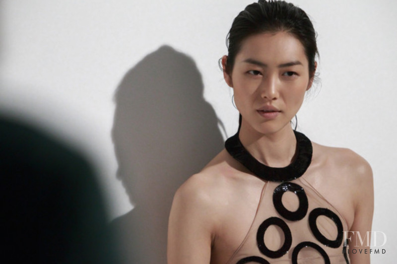 Liu Wen featured in  the La Perla advertisement for Autumn/Winter 2016