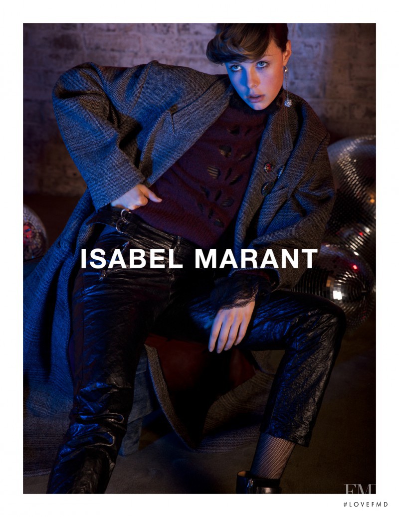 Edie Campbell featured in  the Isabel Marant advertisement for Autumn/Winter 2016