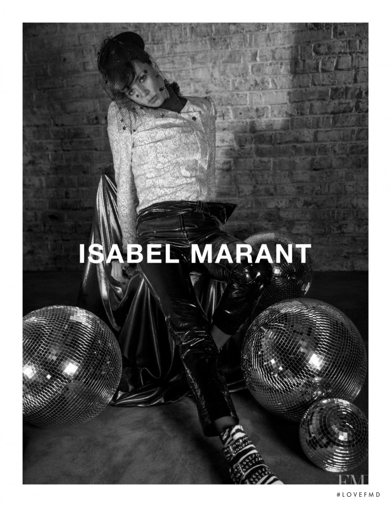 Edie Campbell featured in  the Isabel Marant advertisement for Autumn/Winter 2016