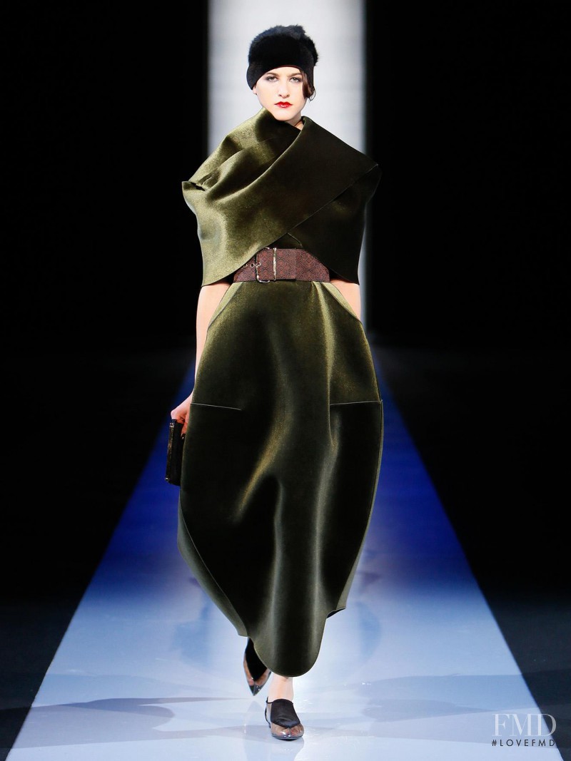 Athena Wilson featured in  the Emporio Armani fashion show for Autumn/Winter 2013