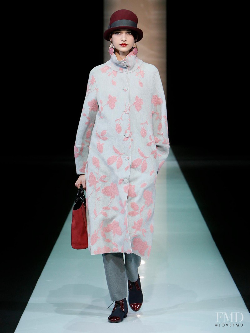 Isabella Melo featured in  the Emporio Armani fashion show for Autumn/Winter 2013