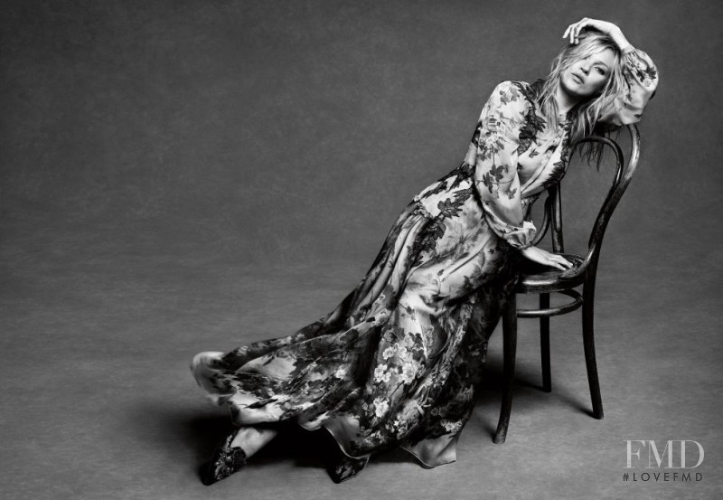 Kate Moss featured in  the Alberta Ferretti advertisement for Autumn/Winter 2016