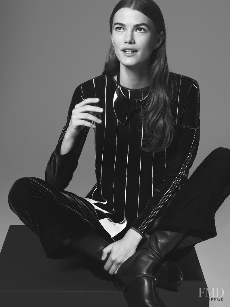 Mathilde Brandi featured in  the Giorgio Armani advertisement for Autumn/Winter 2016