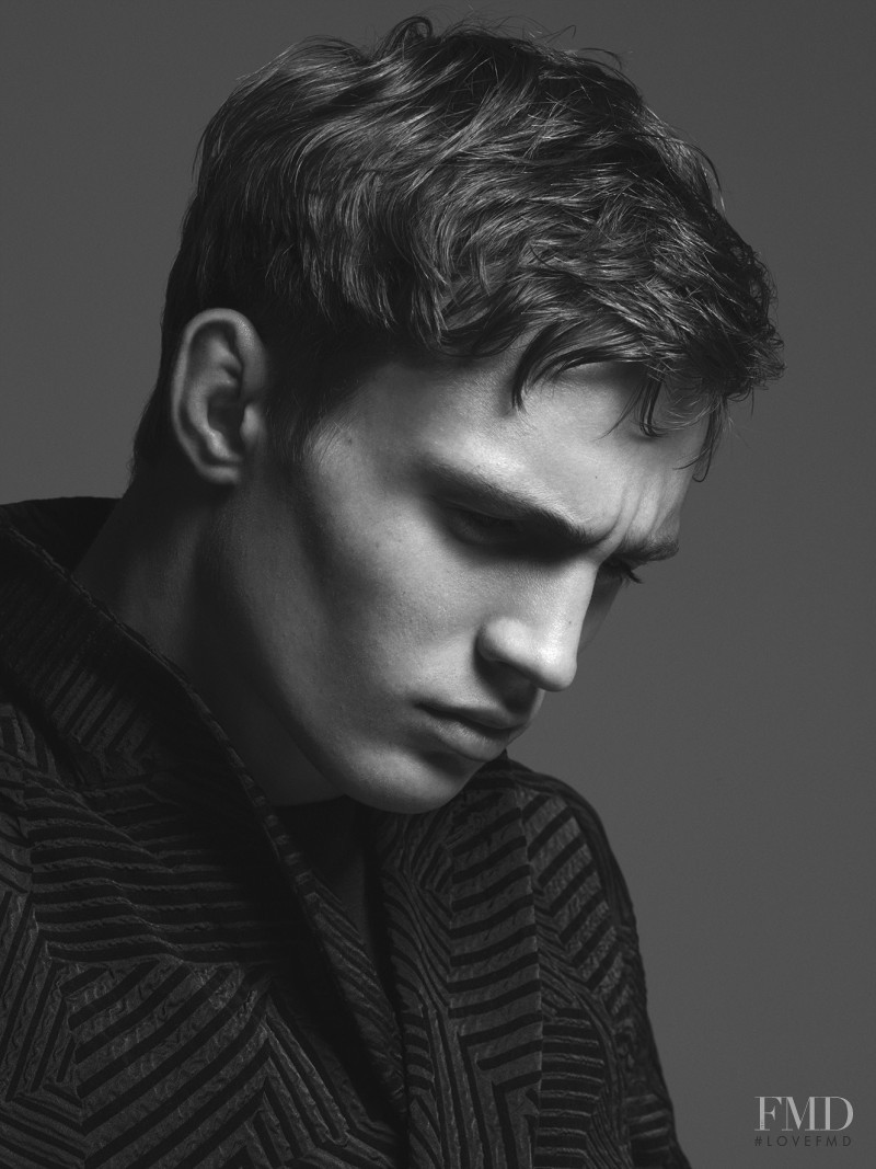Julian Schneyder featured in  the Giorgio Armani advertisement for Autumn/Winter 2016