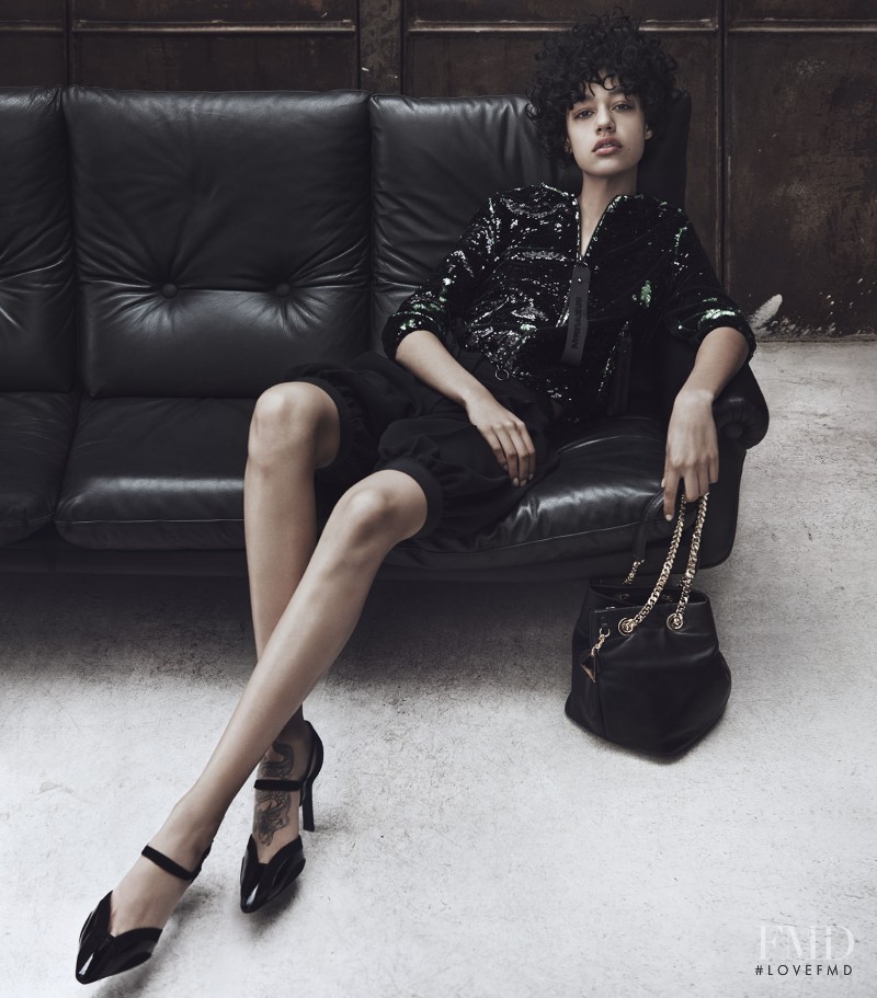 Damaris Goddrie featured in  the Emporio Armani advertisement for Autumn/Winter 2016