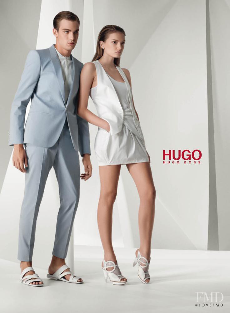 Lily Donaldson featured in  the HUGO advertisement for Spring/Summer 2010