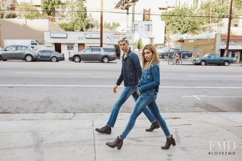 Hailey Baldwin Bieber featured in  the Tommy Hilfiger Denim advertisement for Autumn/Winter 2016