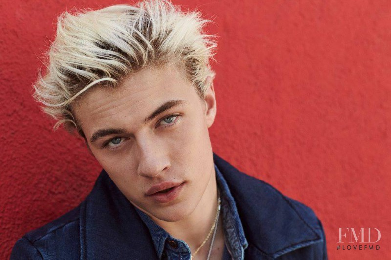 Lucky Blue Smith featured in  the Tommy Hilfiger Denim advertisement for Autumn/Winter 2016