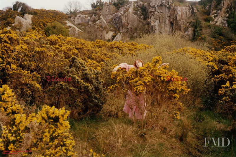 Kiki Willems featured in  the Simone Rocha advertisement for Autumn/Winter 2016