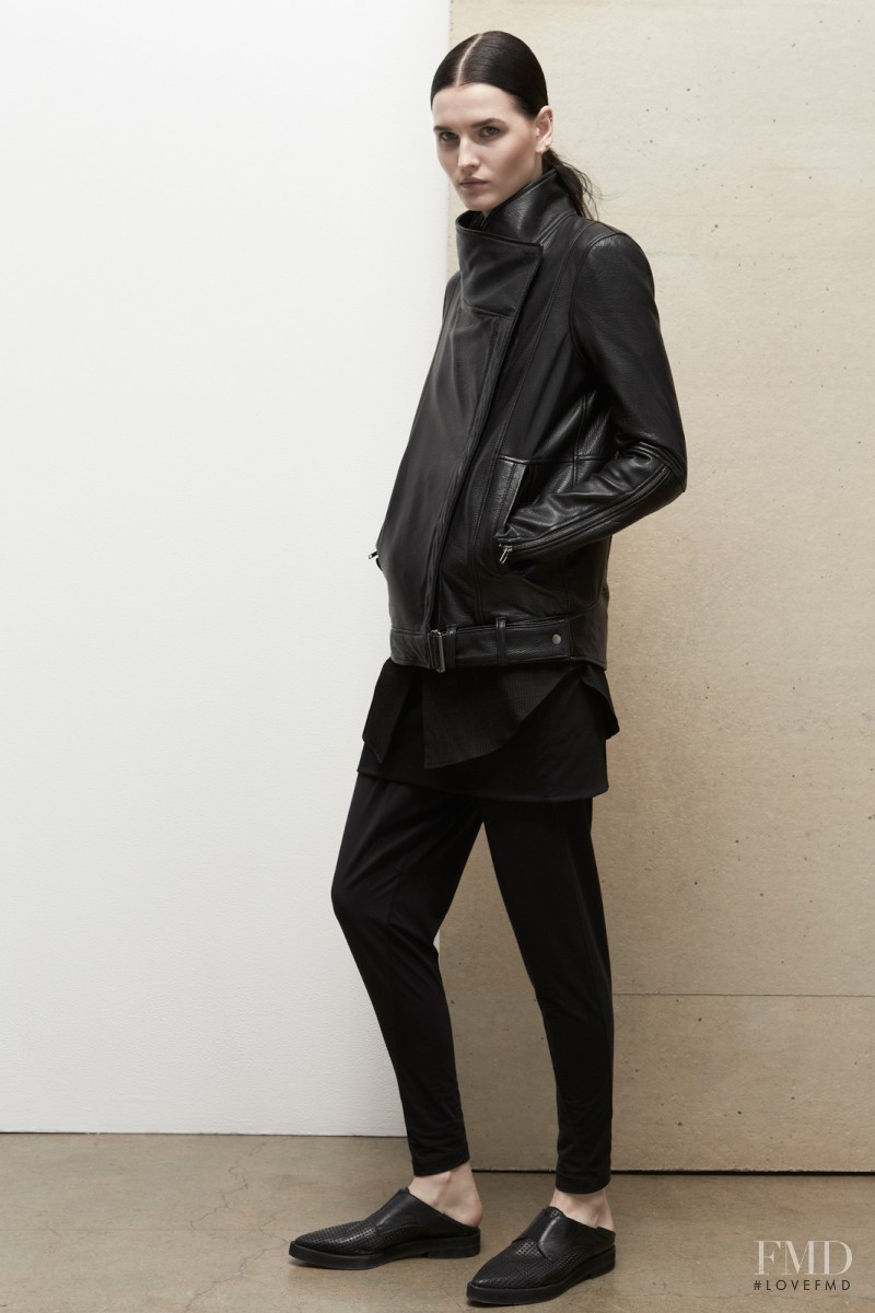 Katlin Aas featured in  the Helmut Lang fashion show for Resort 2014